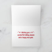 Merry Christmas Village Greeting Card カード (内部)