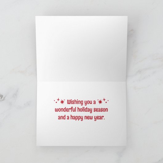 Merry Christmas Village Greeting Card カード (内部)