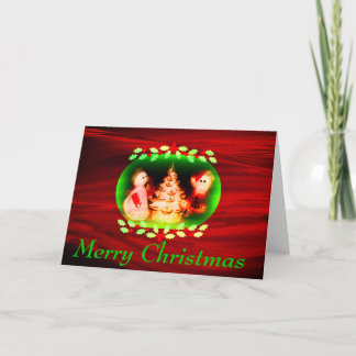 Merry Christmas Vintage Card シーズンカード