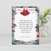 Merry Christmas Vintage Holiday Card シーズンカード (スタンド正面)