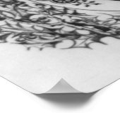 Merry Christmas Vintage Poster ポスター (角)