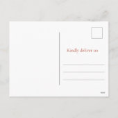 Merry Christmas Watercolor hedgehog  シーズンポストカード (裏面)