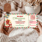 Merry Christmas Weekend Holiday Voucher Gift