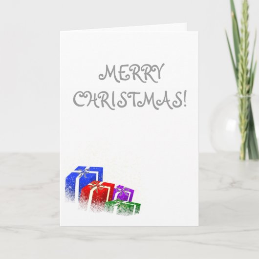 Merry christmas Weihnachts Grusskarte シーズンカード (正面)