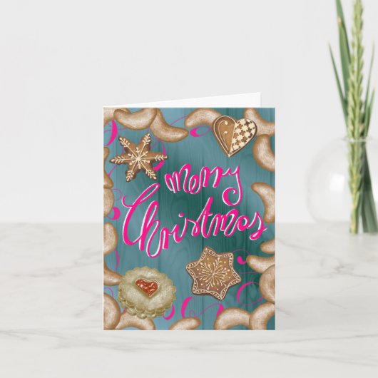 Merry Christmas - Weihnachtsgrüße カード (正面)