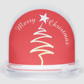 Merry Christmas White Scribble Tree + Star Red  (裏面)