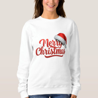 Merry Christmas White sweatshirt gift スウェットシャツ