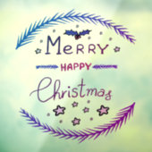 Merry Christmas Window Cling ウィンドウサイン (シート3)