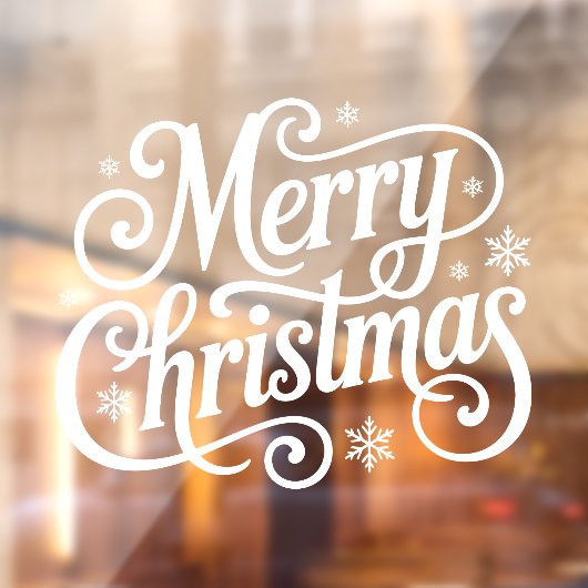 Merry Christmas Window Cling ウィンドウサイン (シート2)