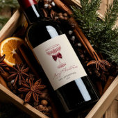 Merry Christmas Wine Bottle Gift Label ワインラベル
