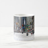 Merry Christmas Winter Snow New York City コーヒーマグカップ (中央)