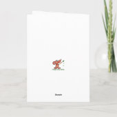 Merry Christmas Winter Spruce Tree Chickadee シーズンカード (裏面)