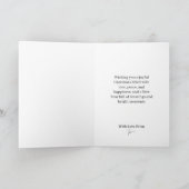 Merry Christmas Winter Wonderland Snow Flakes  カード (内部)