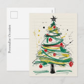 Merry Christmas Wishes Filled With Joy And Love  シーズンポストカード (正面/裏面)