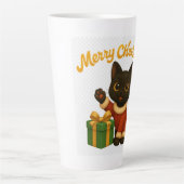 Merry Christmas with Emi the Black Cat カフェラテマグ (正面)