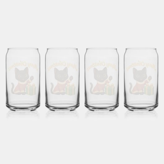 Merry Christmas with Emi the Black Cat ガラス缶 (裏面)