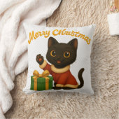 Merry Christmas with Emi the Black Cat クッション (ブランケット)