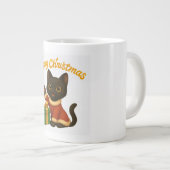 Merry Christmas with Emi the Black Cat ジャンボコーヒーマグカップ (正面右)