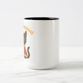 Merry Christmas with Emi the Black Cat ツートーンマグカップ (中央)