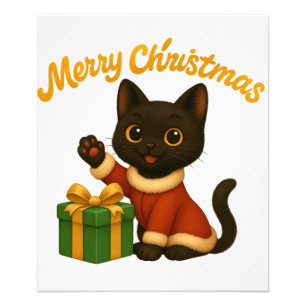 Merry Christmas with Emi the Black Cat フォトプリント