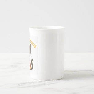 Merry Christmas with Emi the Black Cat ボーンチャイナマグカップ