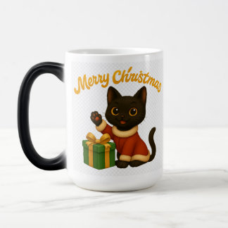 Merry Christmas with Emi the Black Cat モーフィングマグカップ