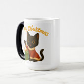 Merry Christmas with Emi the Black Cat モーフィングマグカップ (正面左)