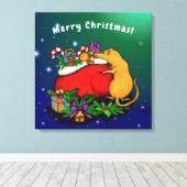 Merry Christmas with Rat Prince キャンバスプリント (インサイチュ (ウッドフロア))