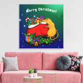 Merry Christmas with Rat Prince キャンバスプリント (インサイチュ (リビング))