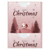 Merry Christmas With Santa Luxury テーブルクロス (正面)