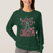 Merry Christmas with Tree Tシャツ (正面)