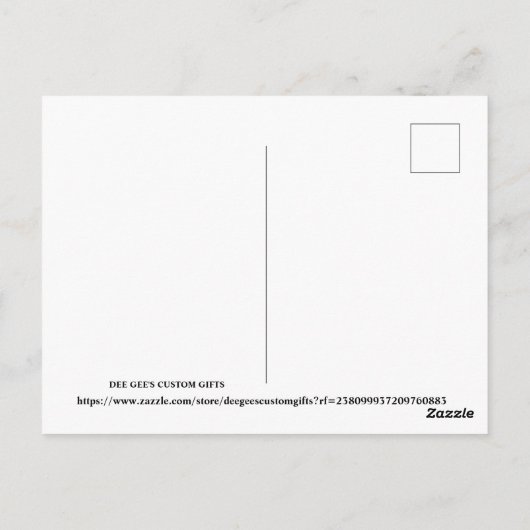 Merry Christmas with two black horses ポストカード (裏面)