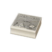 Merry Christmas Wood Art Stamp ラバースタンプ (スタンプ)