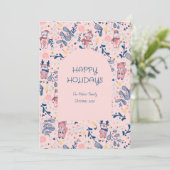 Merry Christmas Woodland Friends in Winter Forest  シーズンカード (スタンド正面)