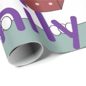 Merry Christmas Wrapping Family Love Friends Cat ラッピングペーパー (ロールコーナー)