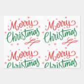 Merry Christmas Wrapping Paper  ラッピングペーパーシート (正面3)