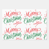 Merry Christmas Wrapping Paper  ラッピングペーパーシート (正面2)