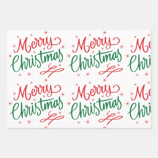 Merry Christmas Wrapping Paper  ラッピングペーパーシート (正面)