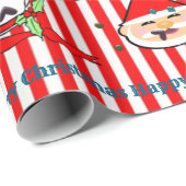 Merry Christmas Wrapping Paper Happy Birthday  ラッピングペーパー (ロールコーナー)