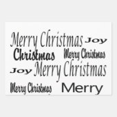 Merry Christmas Wrapping Paper Sheets ラッピングペーパーシート (正面)