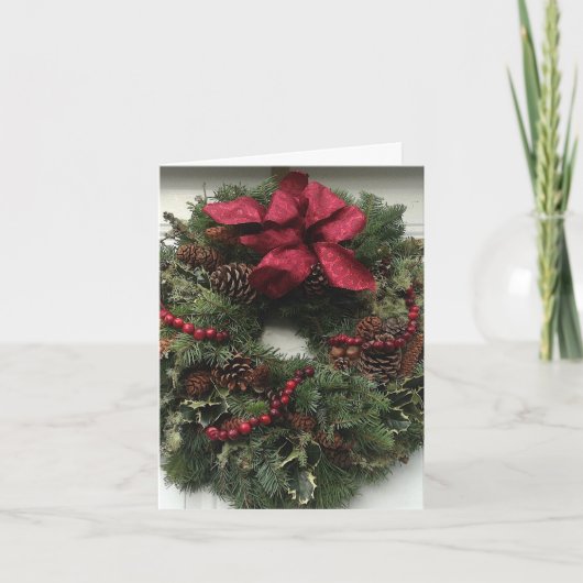 Merry Christmas Wreath シーズンカード (正面)