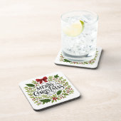 Merry Christmas Wreath Coasters Set コースター (右側)