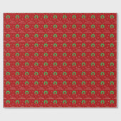 Merry Christmas  Wreath Wrapping Paper ラッピングペーパー (フラット)