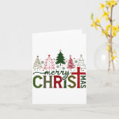 Merry Christmas Xmas Christian Jesus Family Pajama カード (黄色い花)