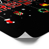 Merry Christmas Xmas Christian Jesus Holiday Famil ポスター (角)