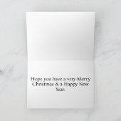 Merry Christmas Xmas Happy Holidays シーズンカード (内部)