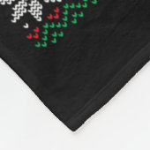 Merry Christmas Ya Filthy Liberal Ugly Knit Long S フリースブランケット (角)