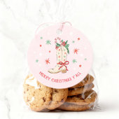Merry Christmas Y'all Country Cowboy Boot Gift フェイバータグ