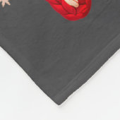 Merry Christmas Y'all Santa Crochet Knitting Quilt フリースブランケット (角)