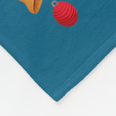 Merry Christmas Y'all Santa Hat Crochet Knitting Q フリースブランケット (角)